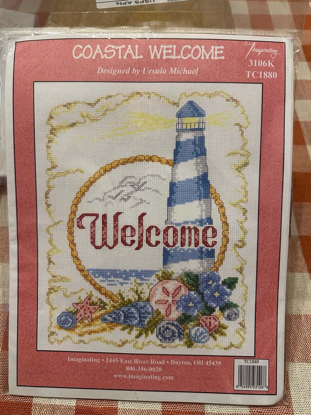 NEW Sealed Imaginating Coastal Welcome Cross Stitch Kit Ursula Michael